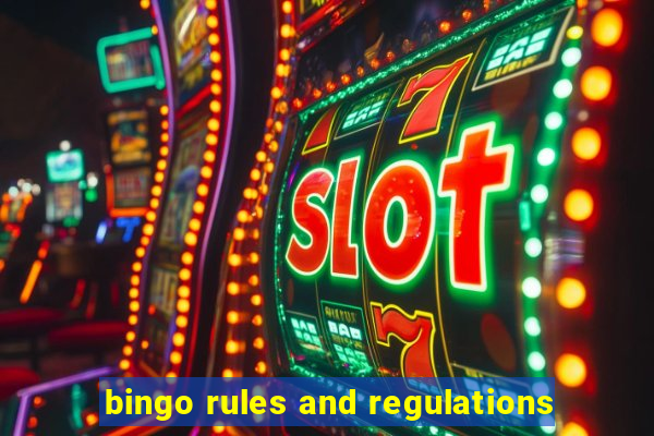 bingo rules and regulations