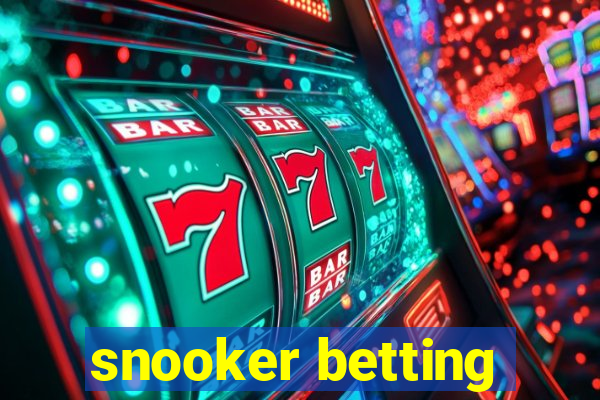 snooker betting