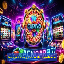 bingo com pedra de madeira