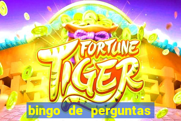 bingo de perguntas e respostas