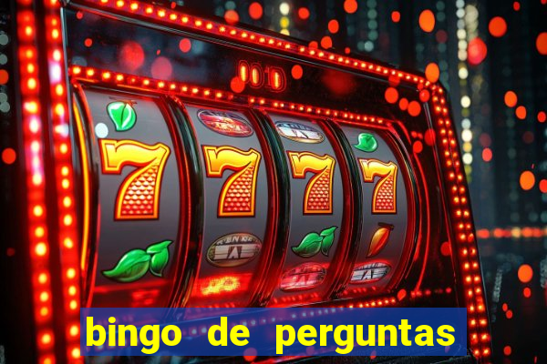 bingo de perguntas e respostas