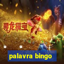 palavra bingo