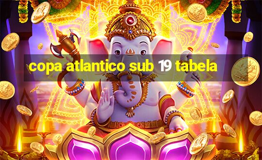 copa atlantico sub 19 tabela