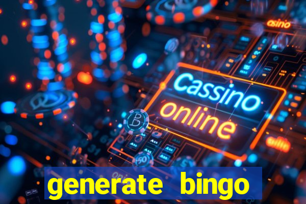 generate bingo cards with pictures