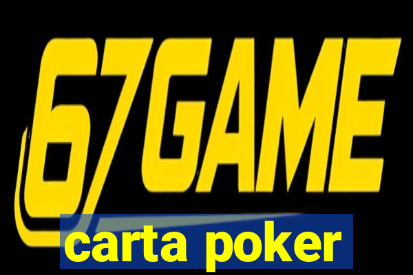 carta poker