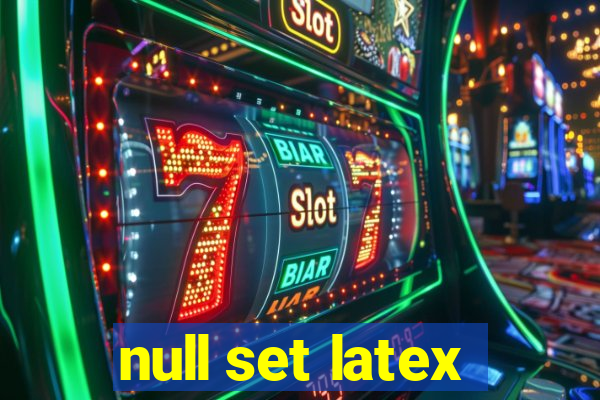 null set latex