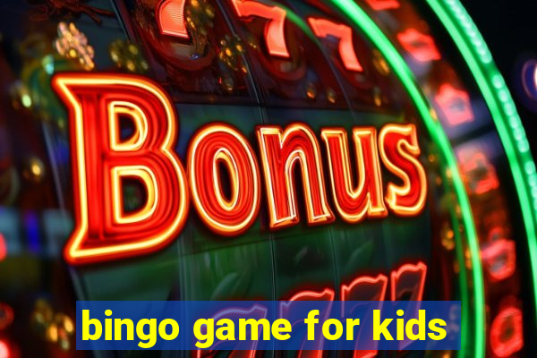 bingo game for kids