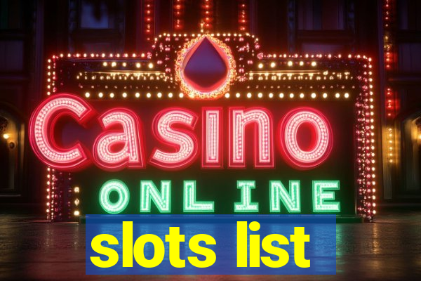 slots list