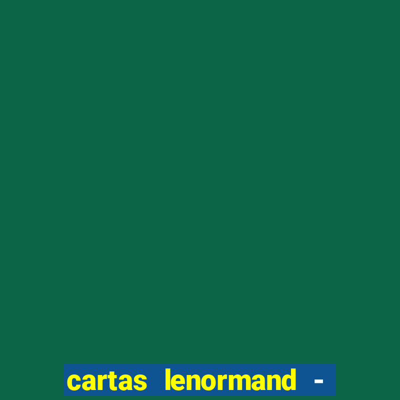 cartas lenormand - significado pdf