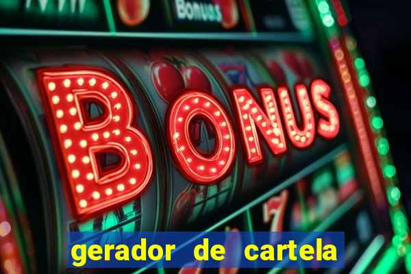 gerador de cartela de bingo