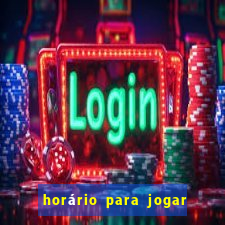 horário para jogar fortune tiger hoje