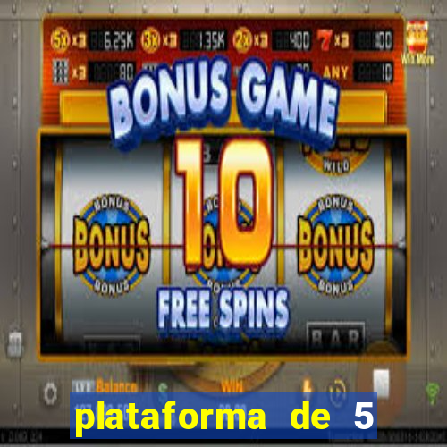 plataforma de 5 reais de b么nus