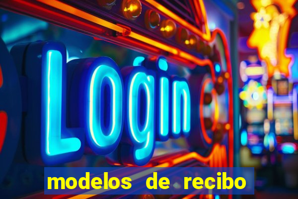 modelos de recibo de pagamento word