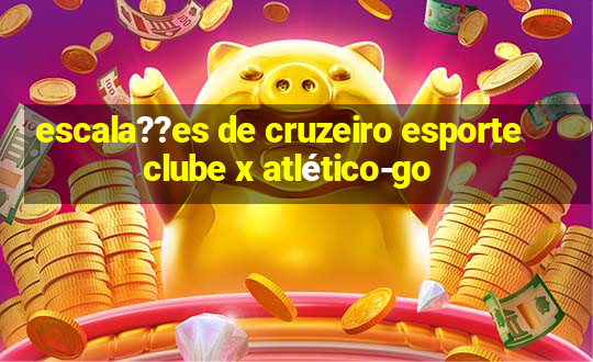 escala??es de cruzeiro esporte clube x atlético-go