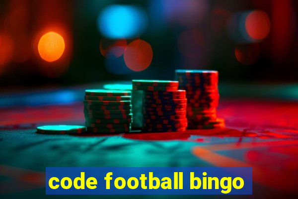 code football bingo