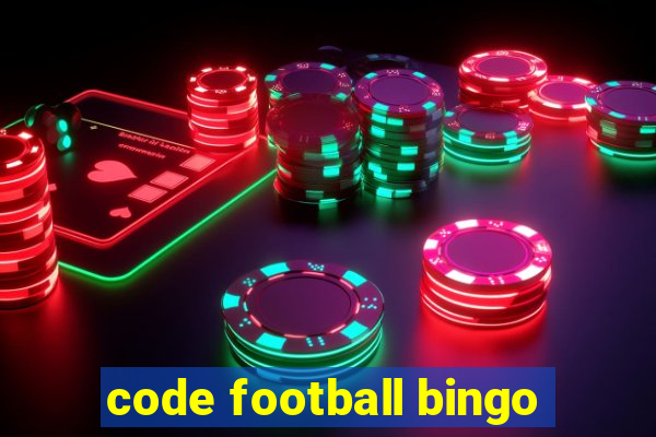 code football bingo