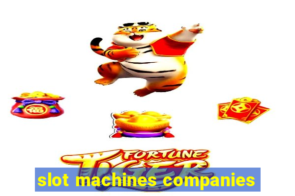 slot machines companies