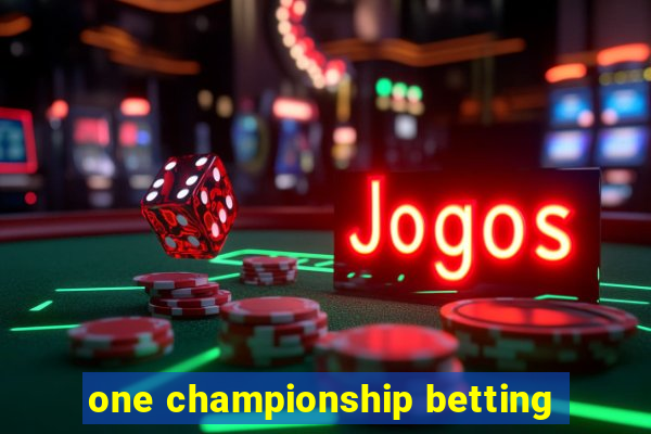 one championship betting