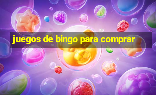 juegos de bingo para comprar