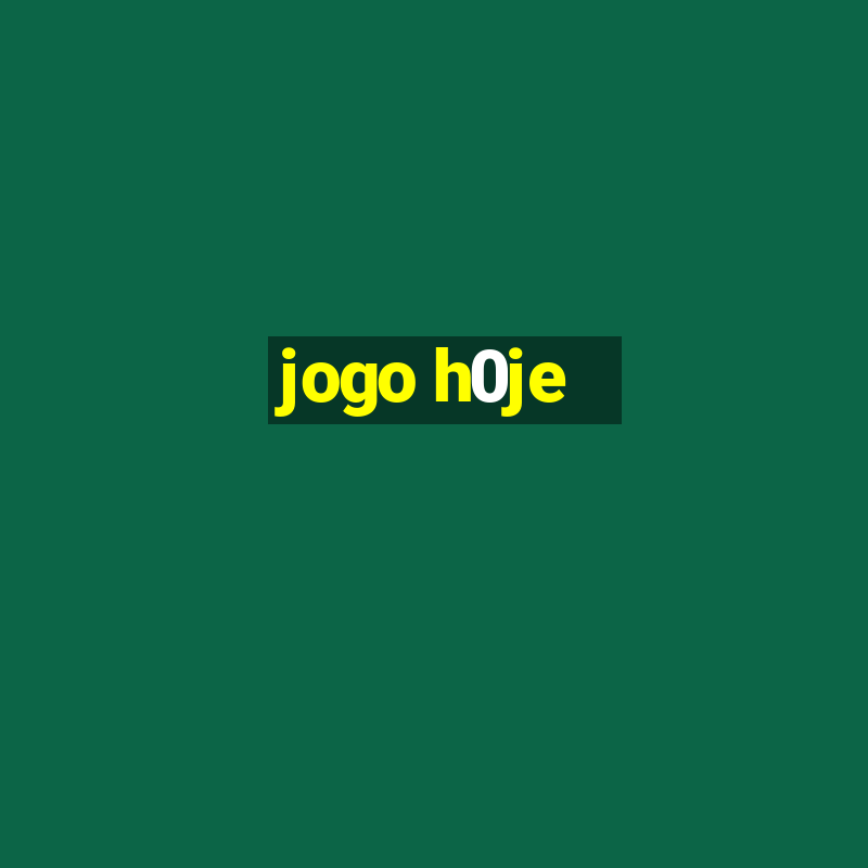 jogo h0je