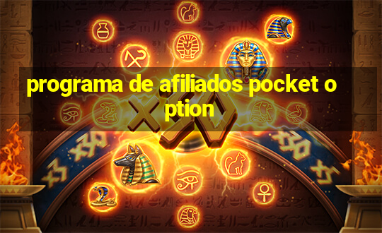 programa de afiliados pocket option