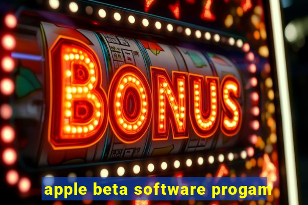 apple beta software progam