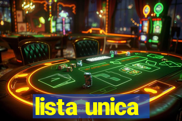 lista unica