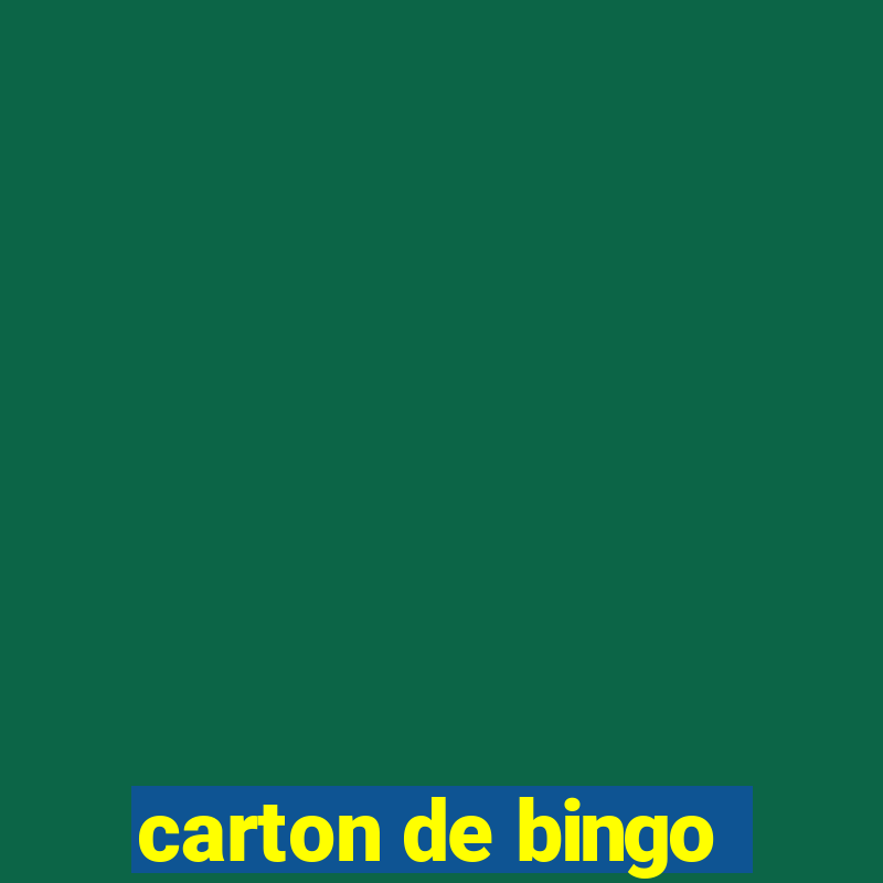 carton de bingo