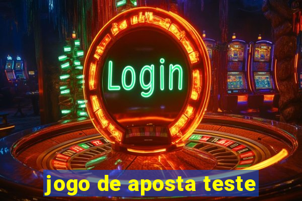 jogo de aposta teste