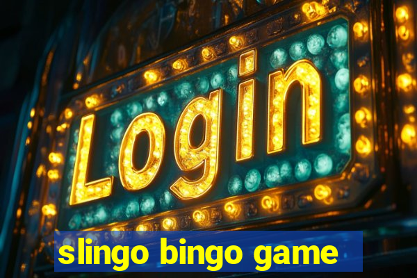 slingo bingo game