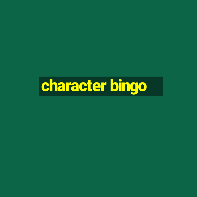 character bingo