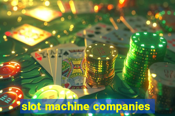 slot machine companies