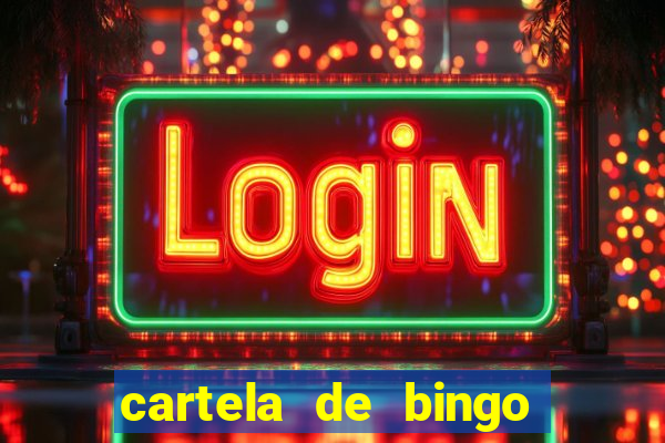 cartela de bingo para cha revela??o