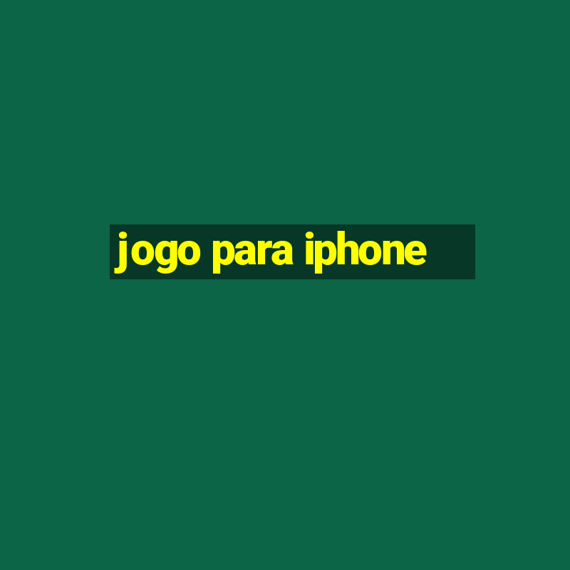 jogo para iphone