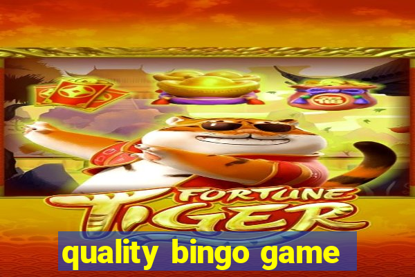 quality bingo game