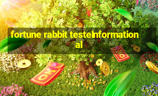 fortune rabbit testeInformational