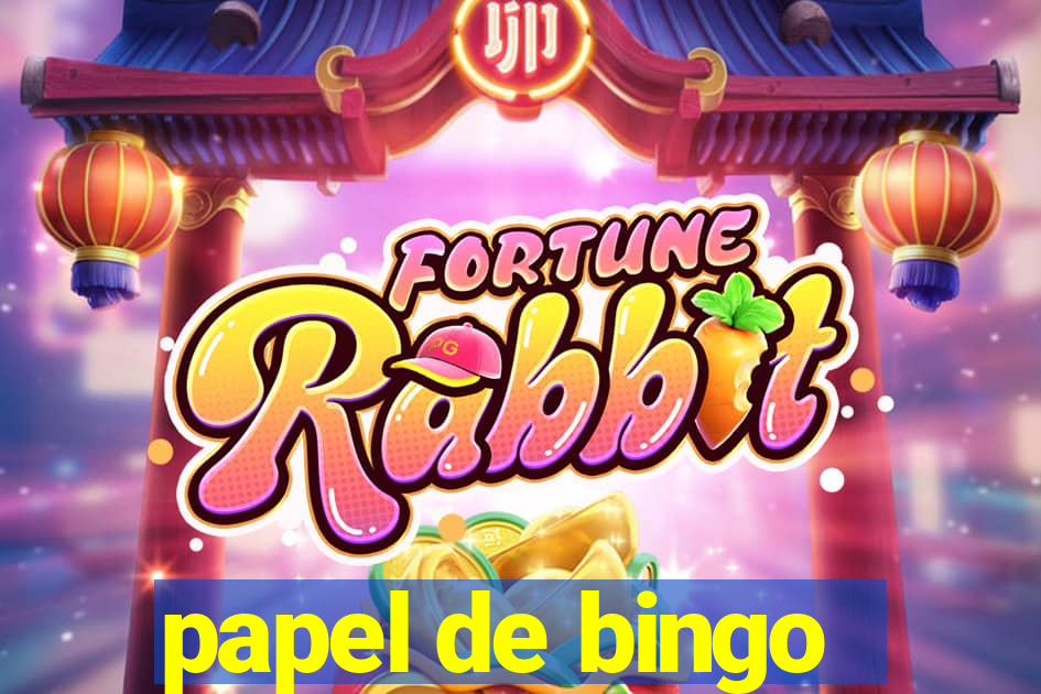 papel de bingo