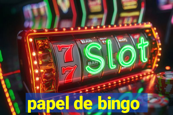 papel de bingo