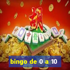 bingo de 0 a 10