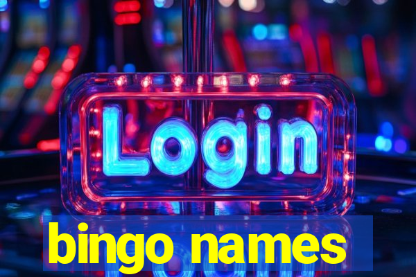 bingo names