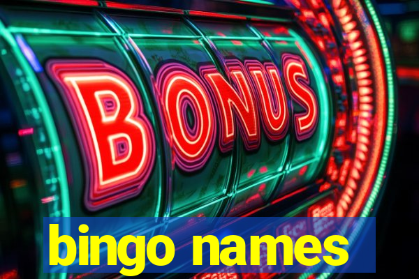 bingo names