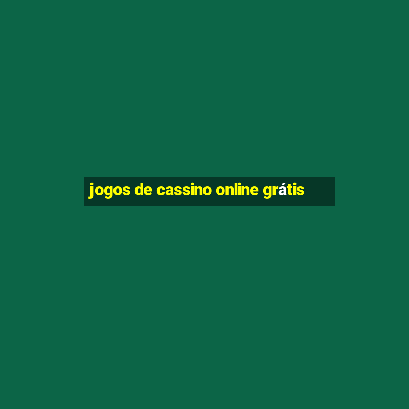 jogos de cassino online grátis