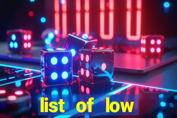 list of low variance slot machines