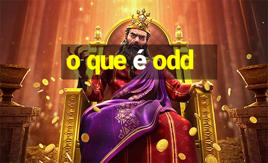 o que é odd