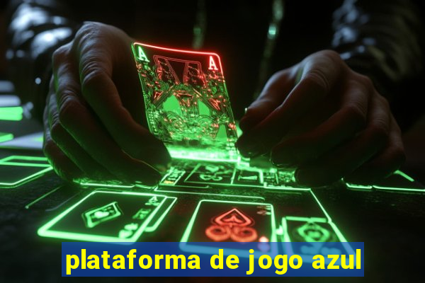 plataforma de jogo azul