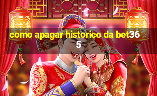 como apagar historico da bet365