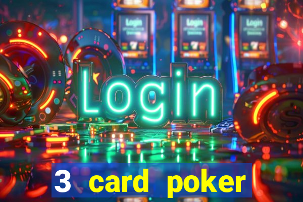 3 card poker casino game