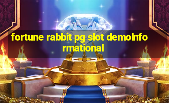 fortune rabbit pg slot demoInformational