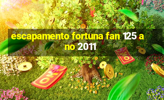 escapamento fortuna fan 125 ano 2011