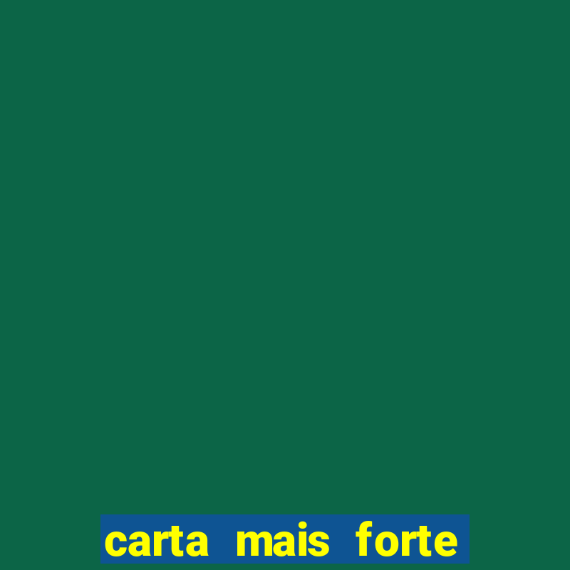 carta mais forte do poker